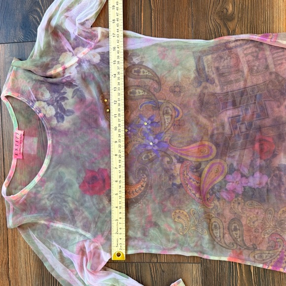 Vintage Y2K Entity Small Sheer Top by Daniel Benjamin - Picture 13 of 13